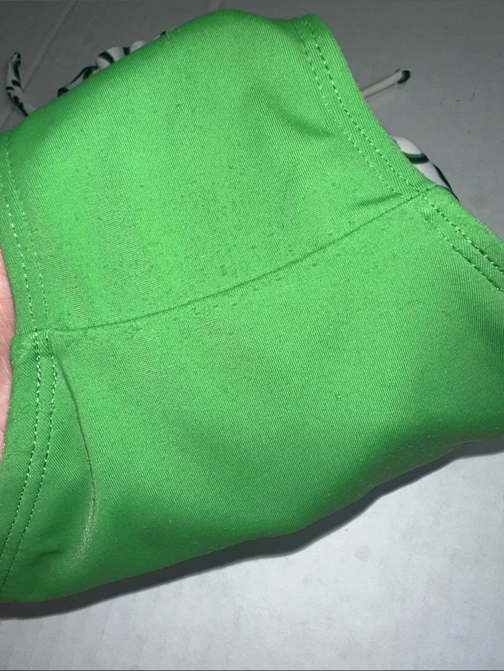 Janie and Jack Baby Girl Green White Halter Swimsuit One Piece Size‎ 6-12 months